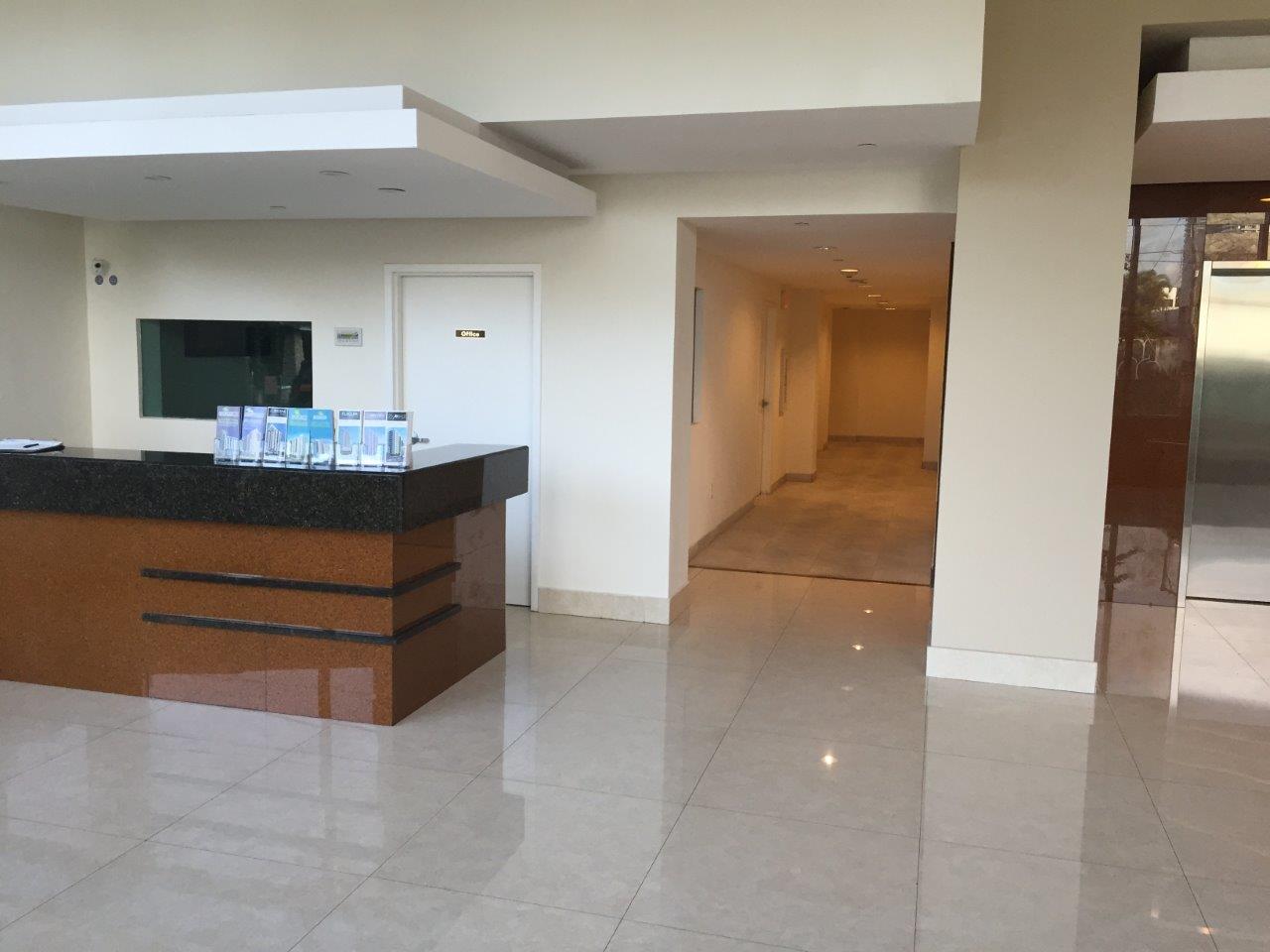 Second Plaza Tower reception and on-site office